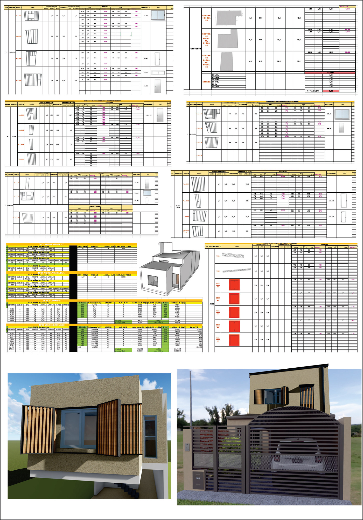 design arquitectura planos instalación computo steelframe architecture 3D visualization Construcción en Seco