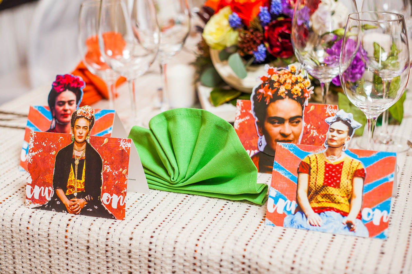 Adobe Portfolio frida Frida Kahlo restaurant menu Invitation Event Stationery mexico