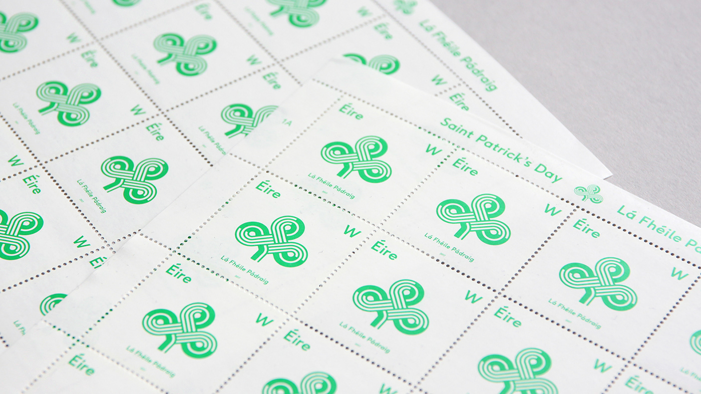Celtic art Celtic weave interlace Ireland irish stamp print design  St Patricks Day Stamp Design stamp sheet stamps