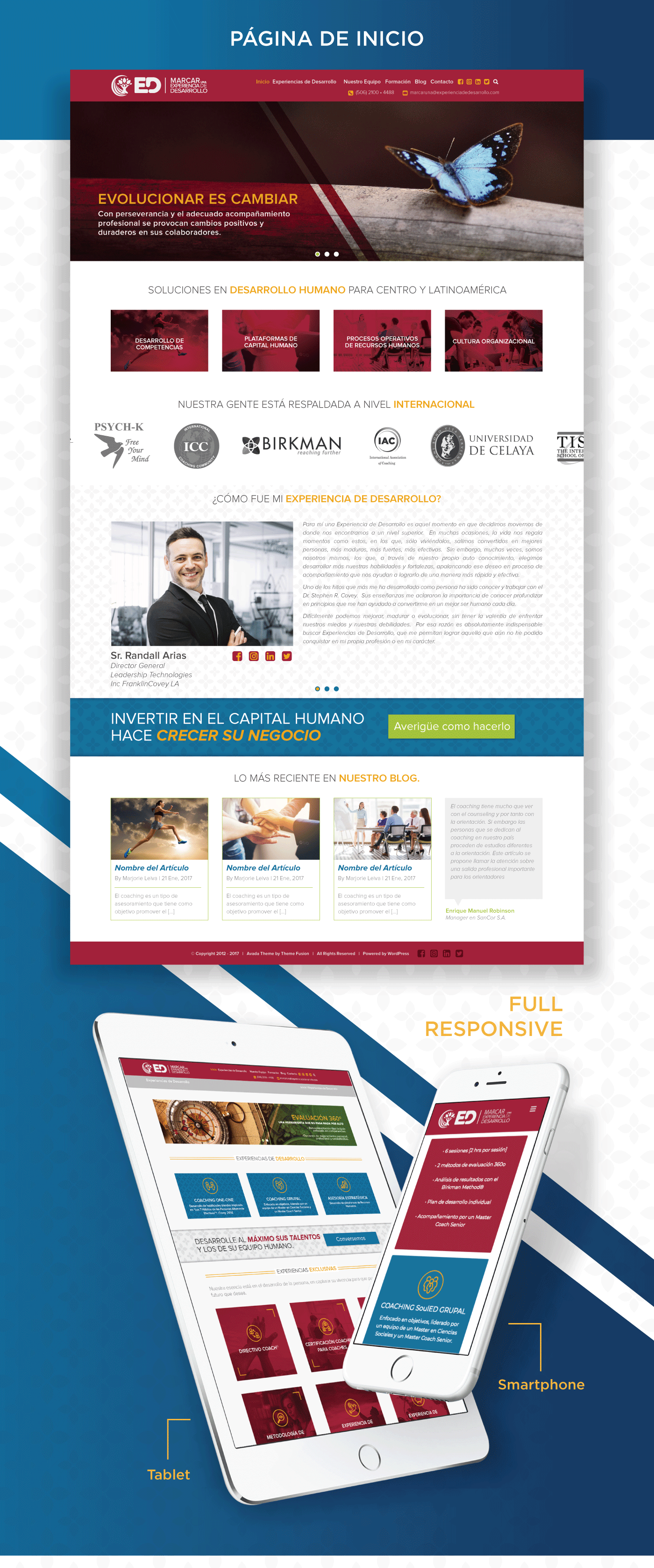 design Webdesign Diseño web pagina web coaching app webinar servicios corporativo UI/UX