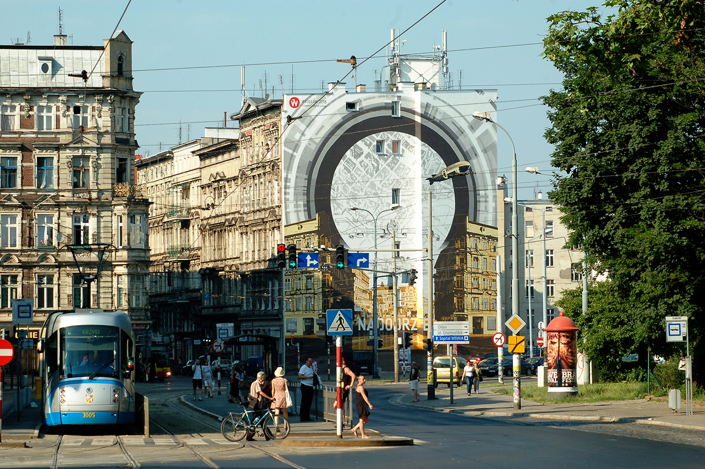 Mural Century xix history Urban nadodrze wroclaw zeppelin