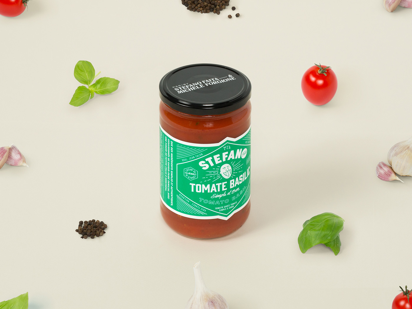 Packaging jar tomato sauce sauce ILLUSTRATION  stefano emballage panettone Pasta Pizza