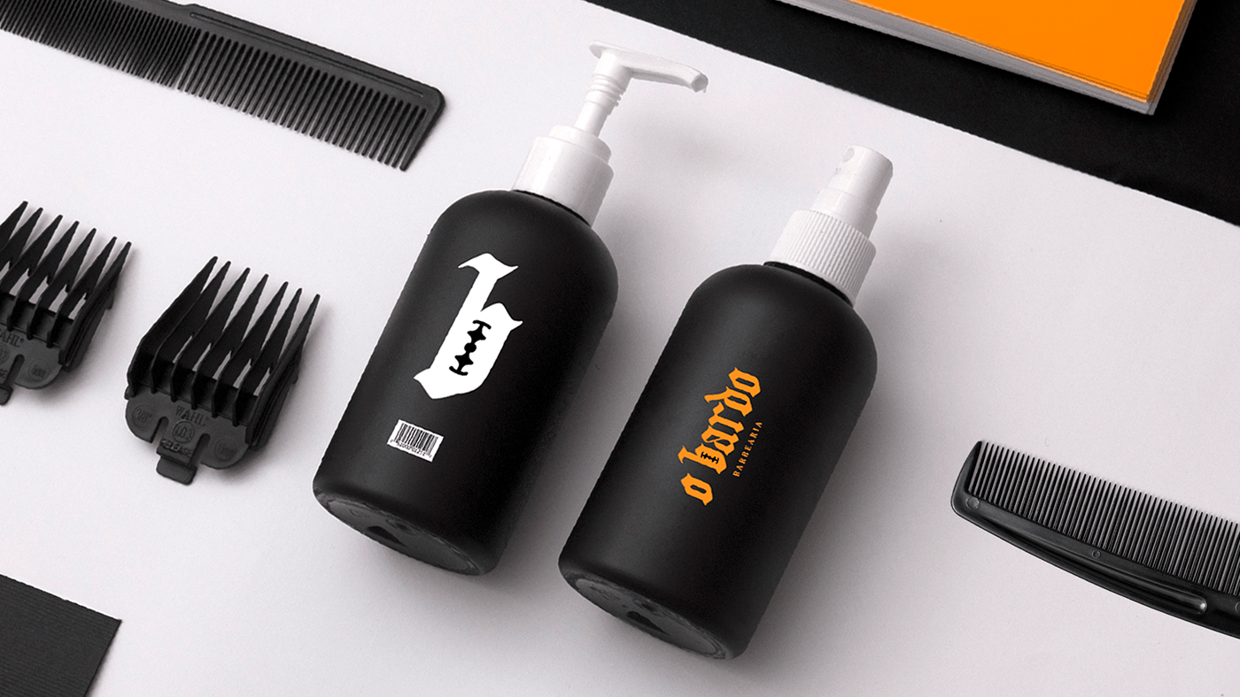 barbearia barber brand identity Brasil identidade visual identity Logotipo Logotype marca typography  