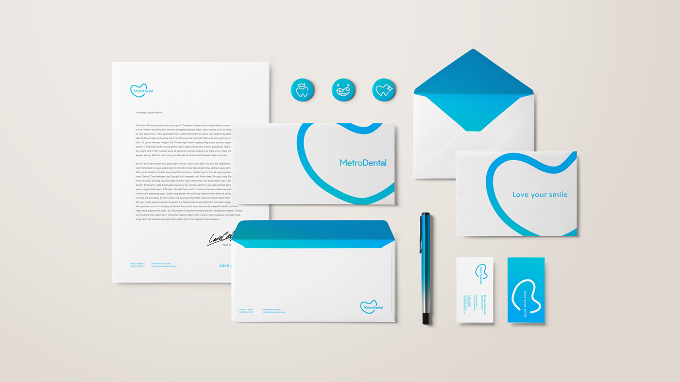 dental dentists metro teeth tooth ILLUSTRATION  branding  identity Collateral medical