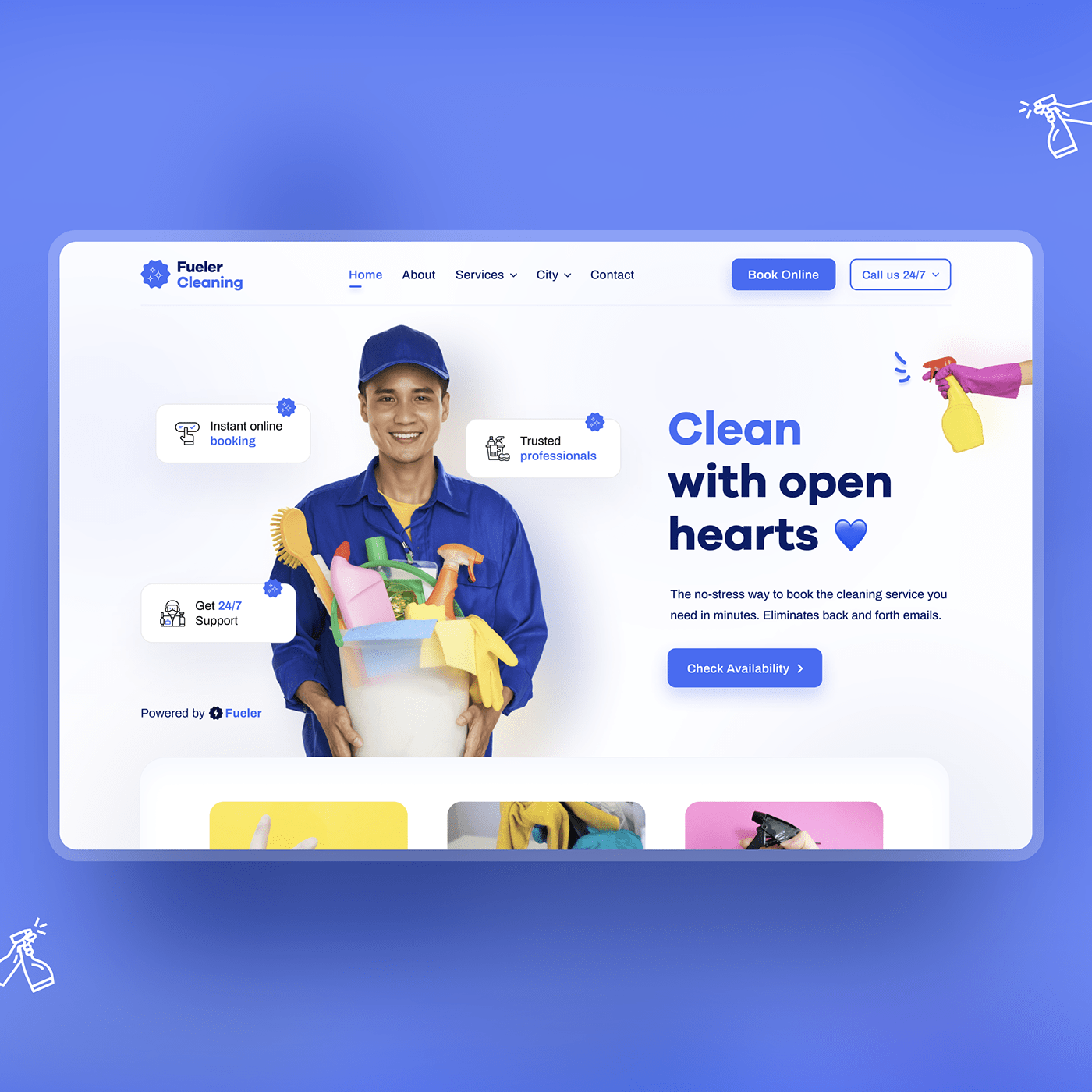 cleaners cleaning design designer minimal ui design uiux UX design Web Design  Website