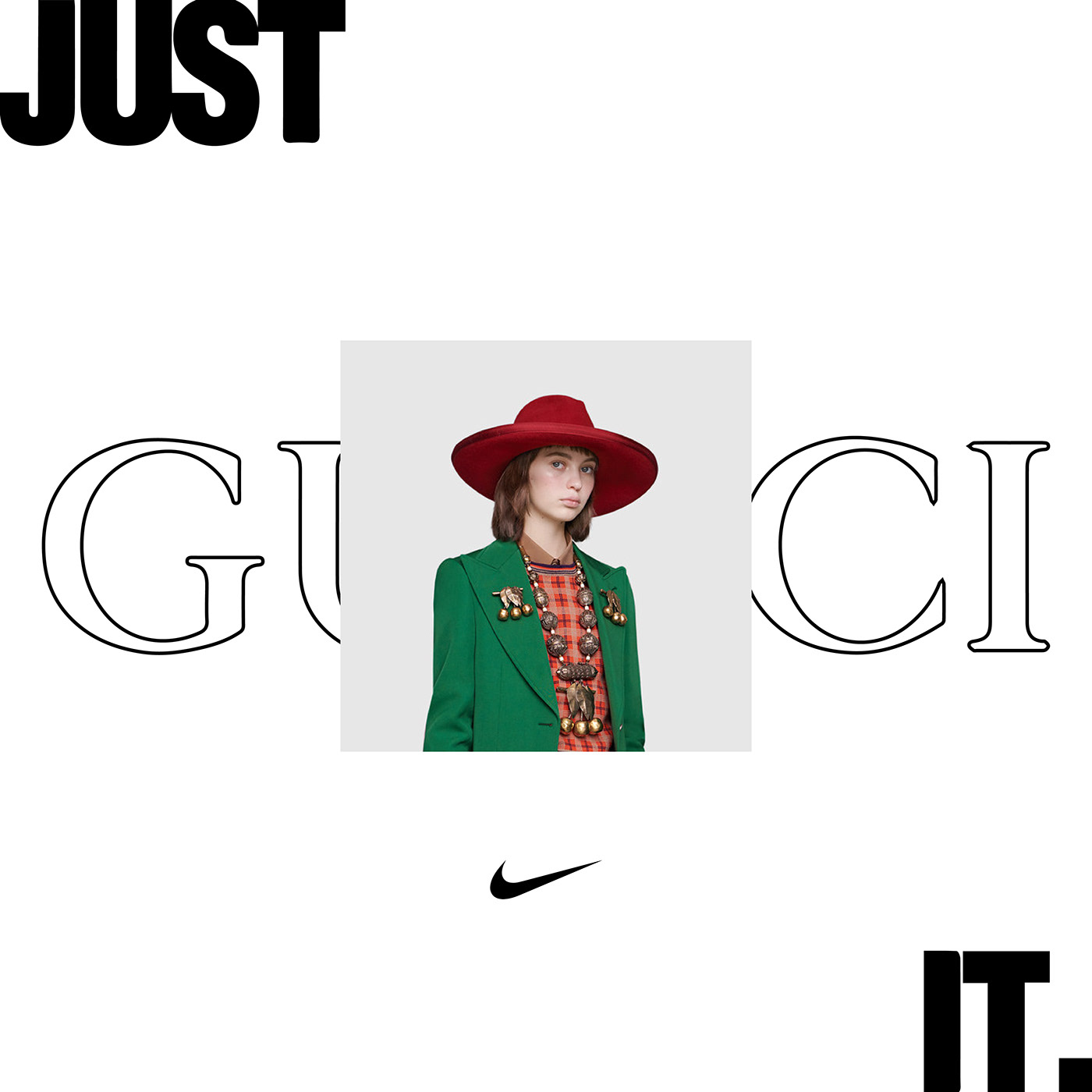 gucci poster Nike Fashion  graphicdesign graphism graphisme gif Mode affiche