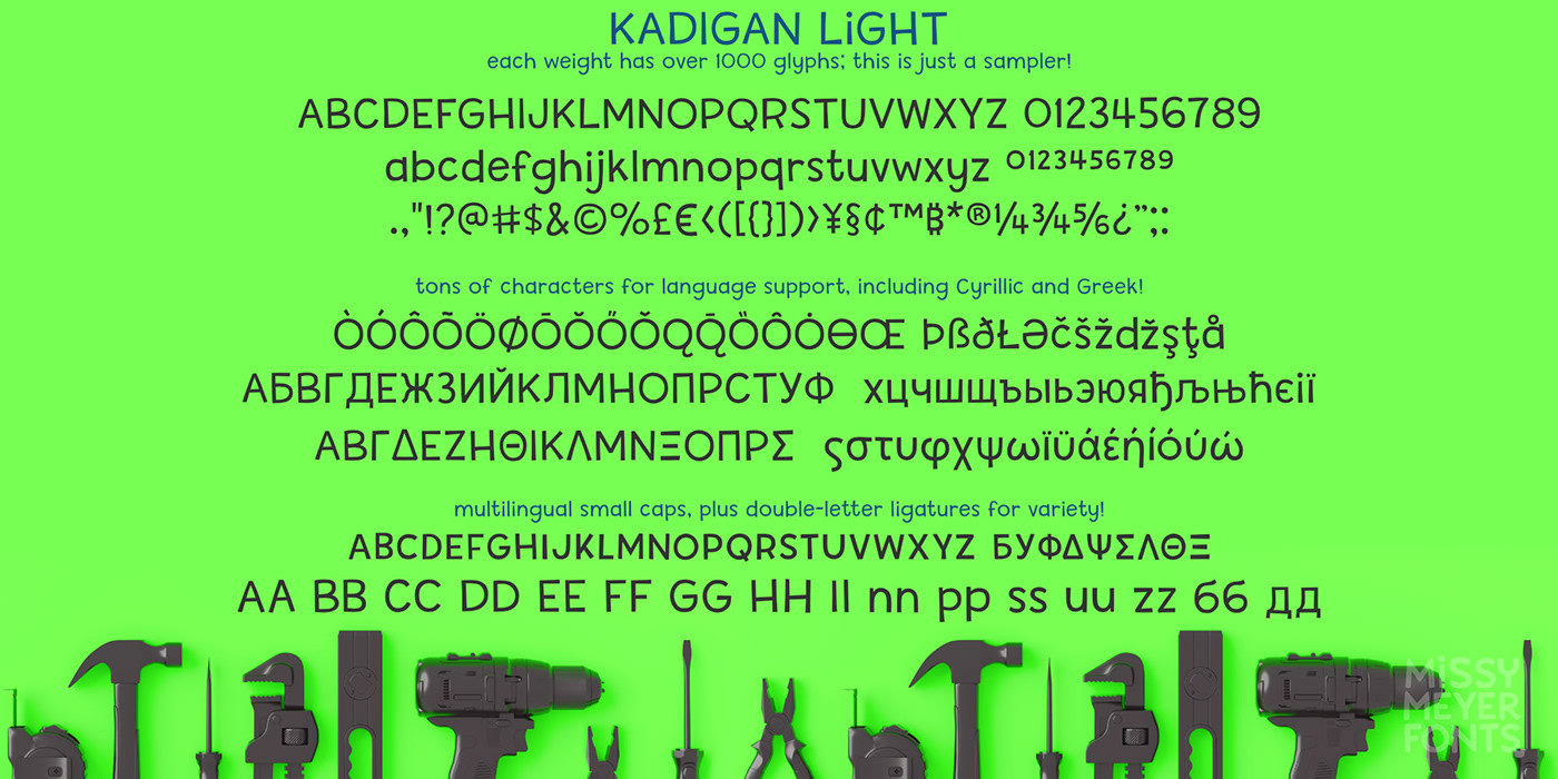 clean cute Cyrillic font handwritten kadigan Ligatures sans-serif smooth Typeface
