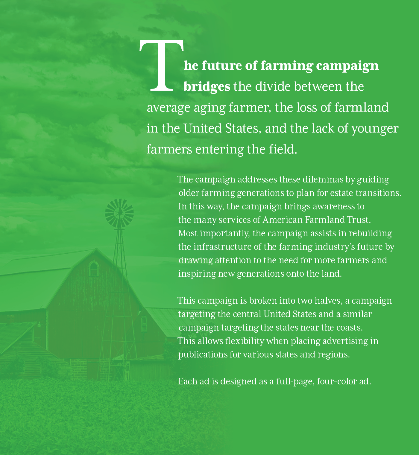 farm ad campaign farming ad copy copywriting  design marketing   Photography  strategy