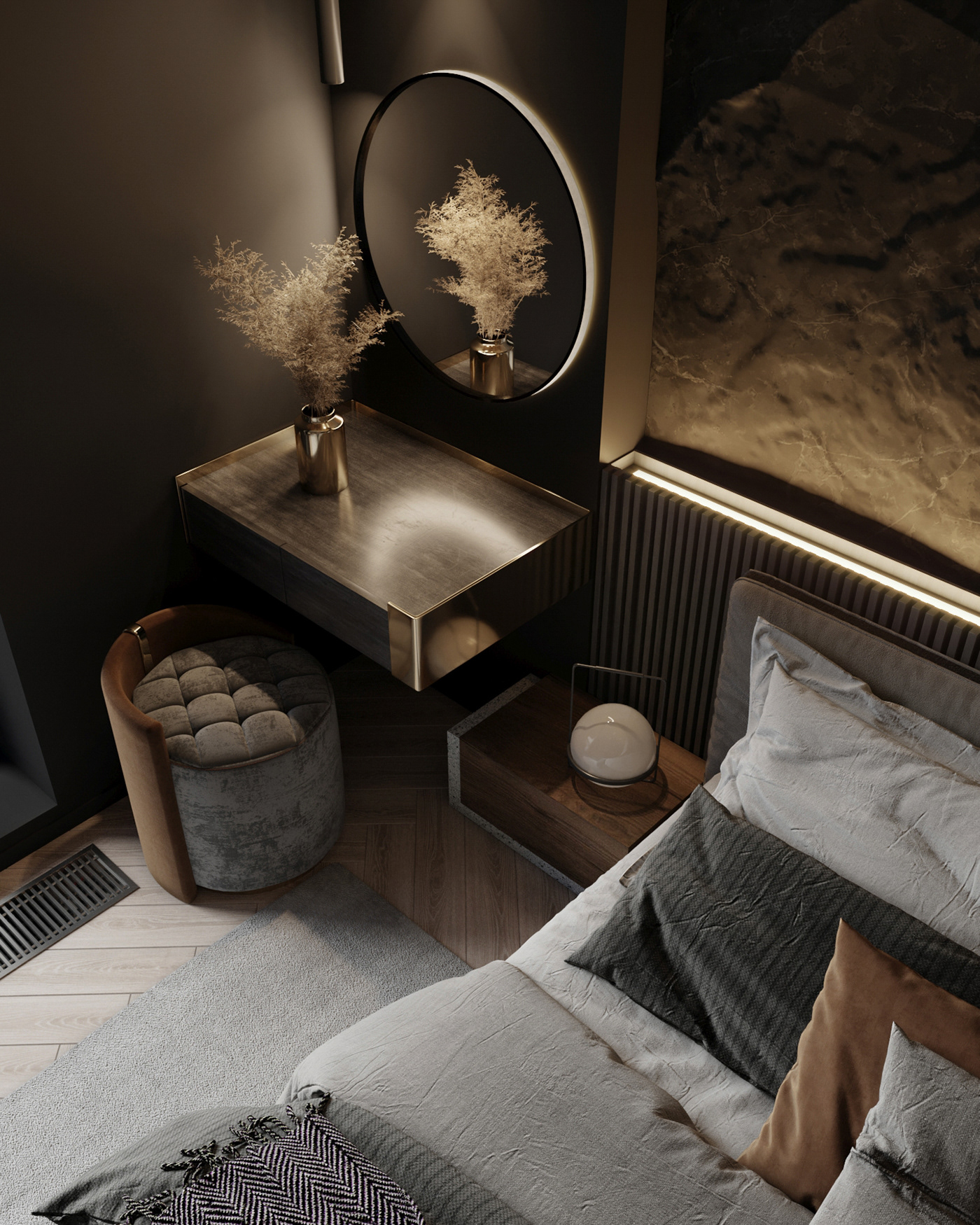 3dmax bedroom CoronaRender  Interior interior design 