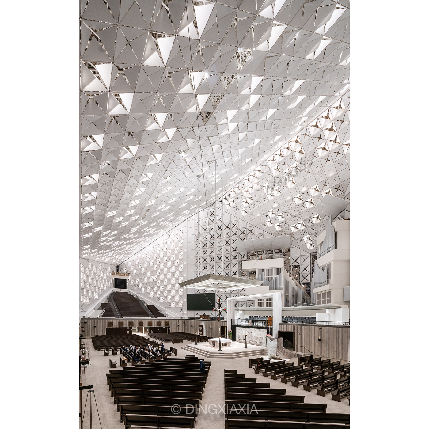 Crystal Cathedral interior design  LPA Inc Philip Johnson