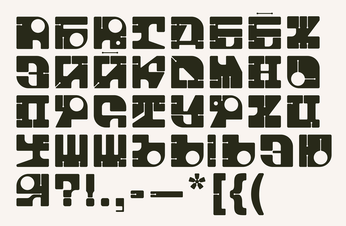 Cyrillic typeface design