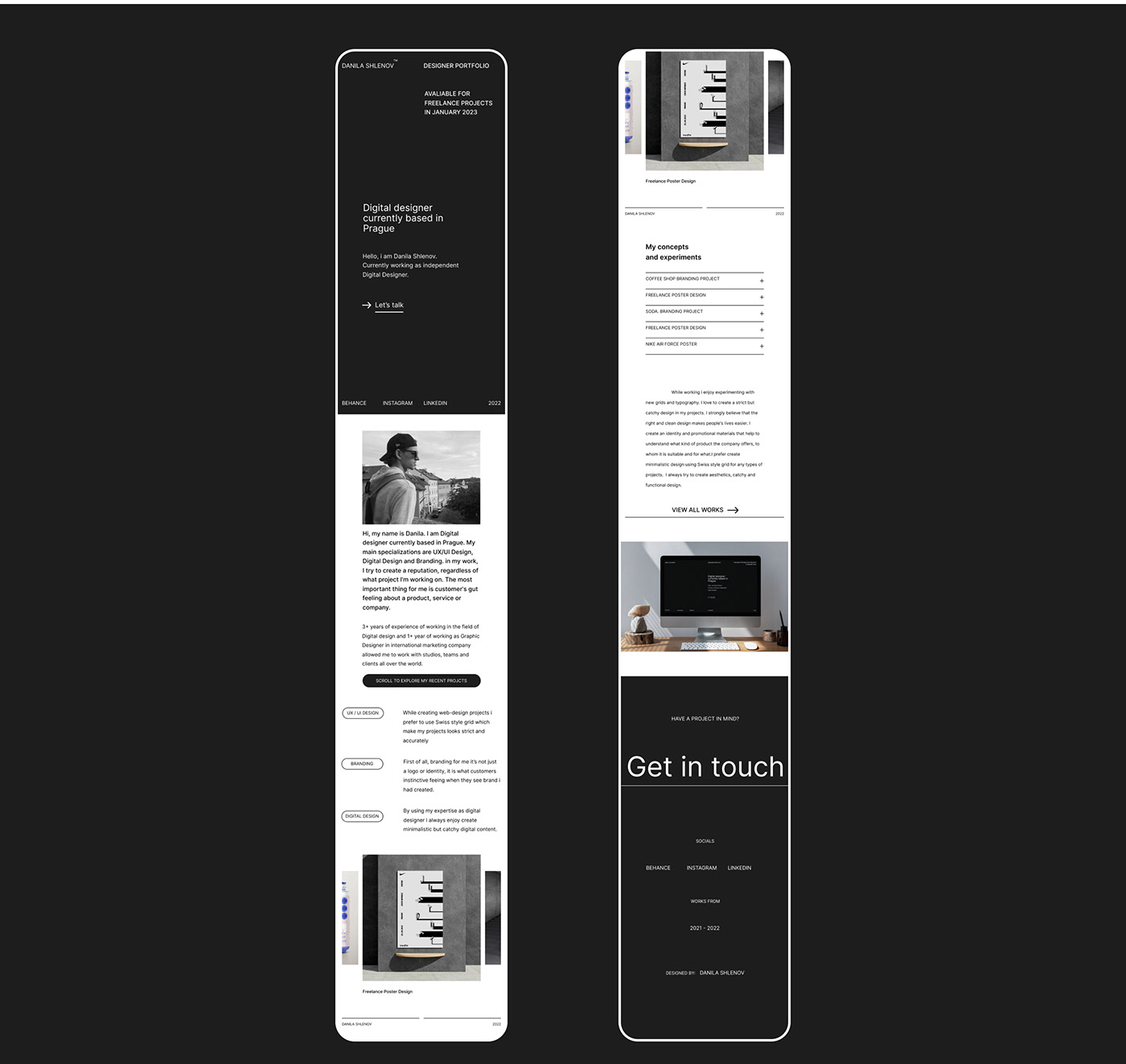 digital Figma Interface mobile portfolio ui design UI/UX user experience Web Design  Website