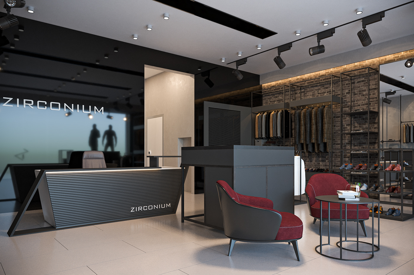 3ds max architecture archviz corona interior design  modern Render Shopping visualization vray