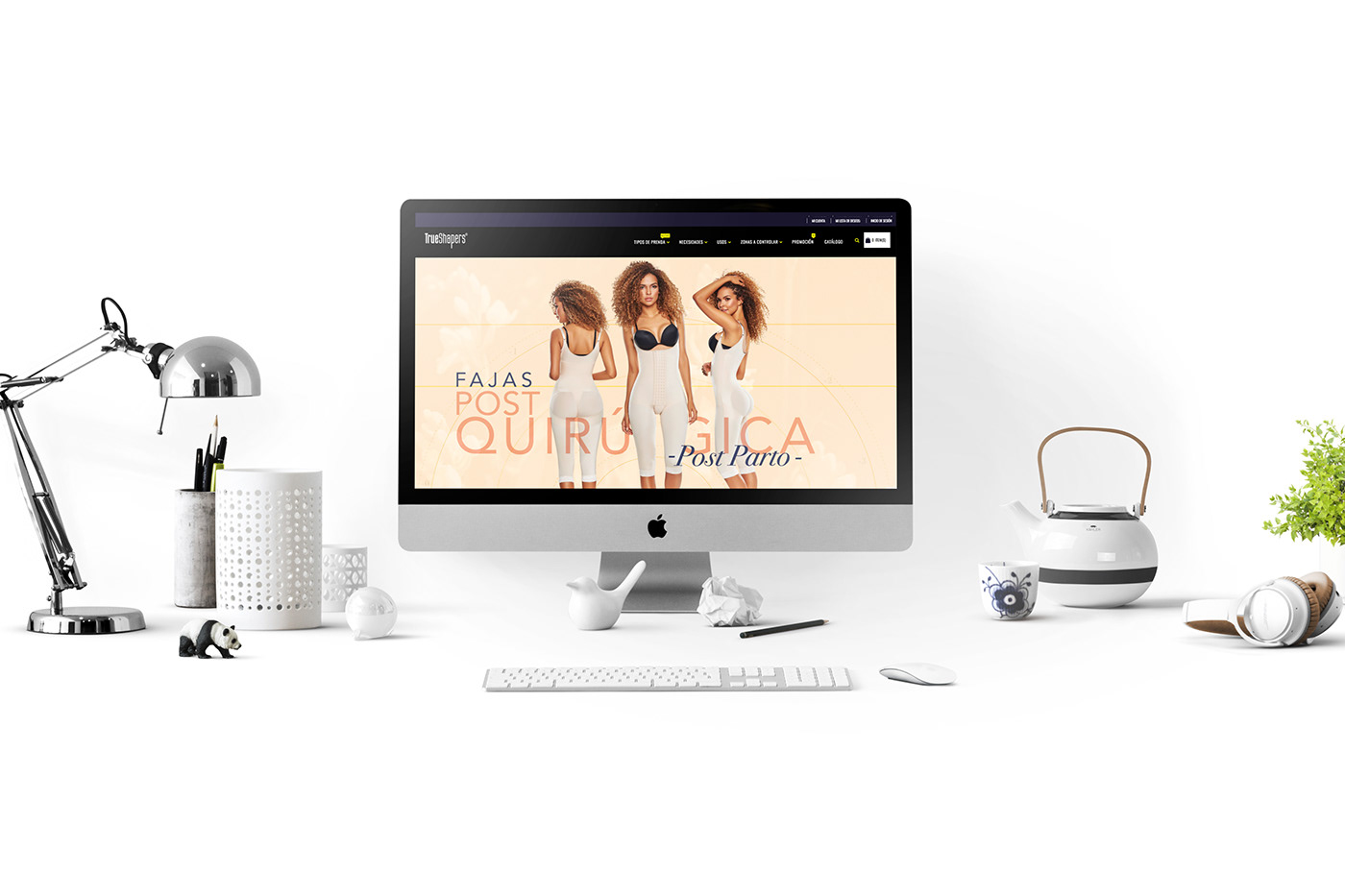 Diseño Web - marca control mujer Ropa Interior invisible branding  grafico
