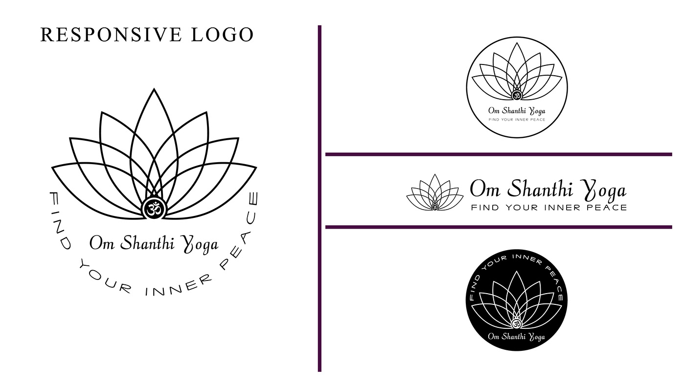 brand identity Logo Design yoga studio logo Wellness Yoga fitness graphic design  Advertising  logo vector