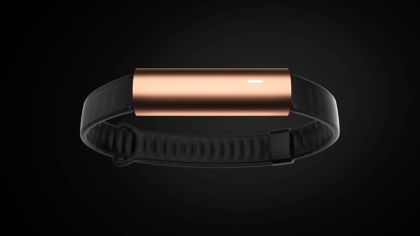 fitness Wearable Technology tracker lifestyle Fashion  band pure cylinder metallic