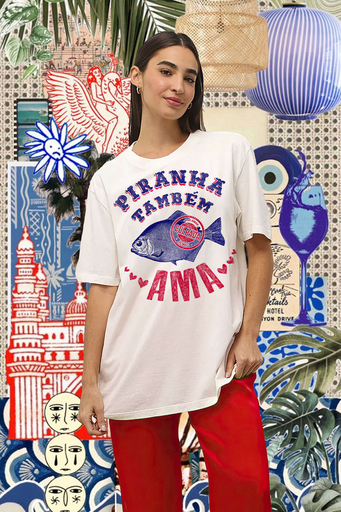 print pattern Estampa design ILLUSTRATION  handmade t-shirt camiseta moda Brasil