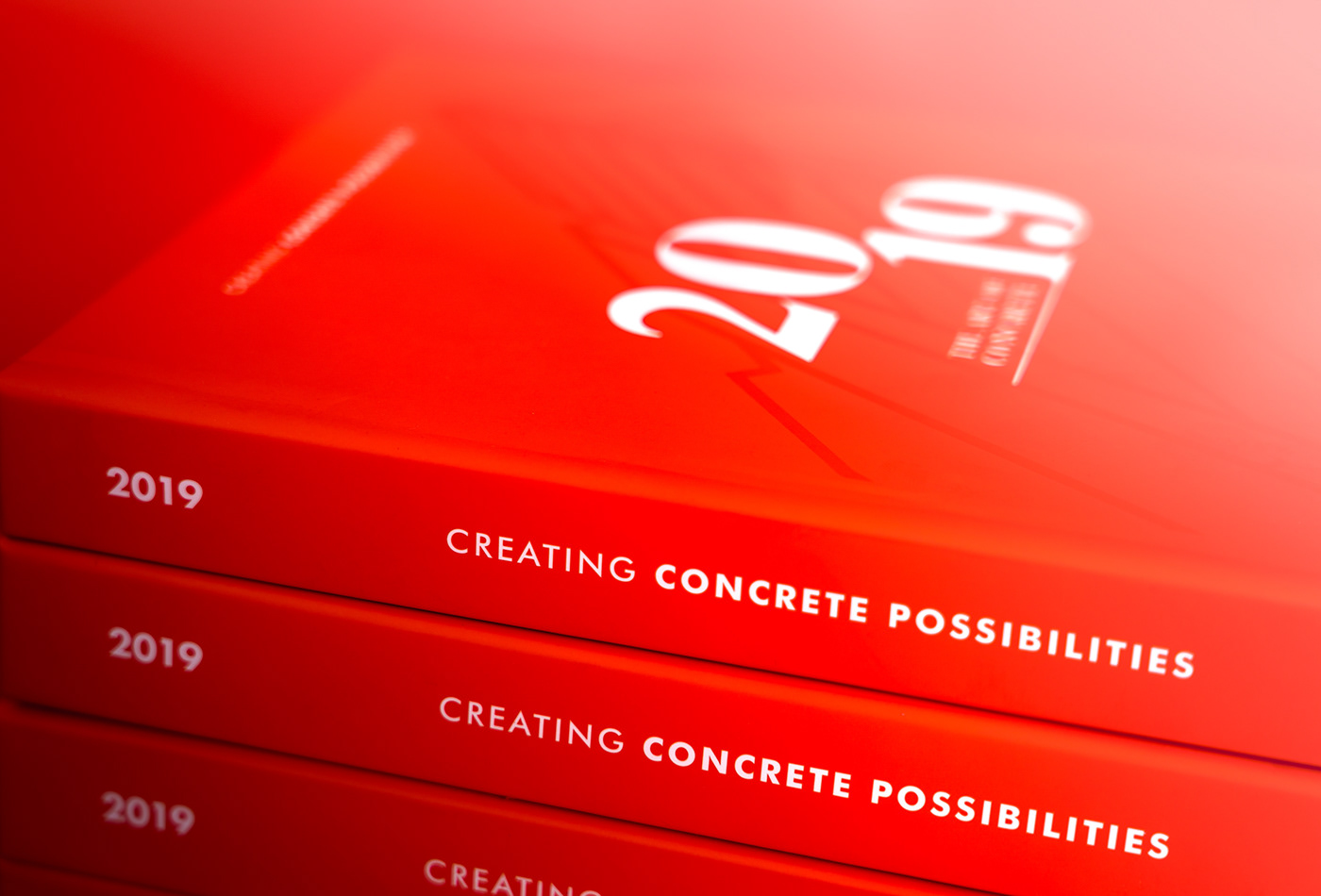 stationary calendar architecture concrete afrisam art direction  design red typography   flat lay