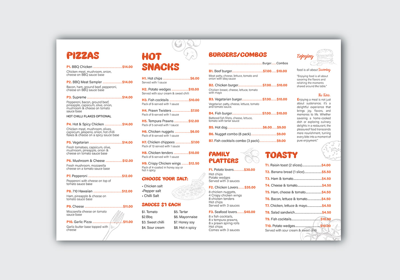 menu design food menu restaurant flyer Food  restaurant menu cafe brand identity Advertising  food design бар