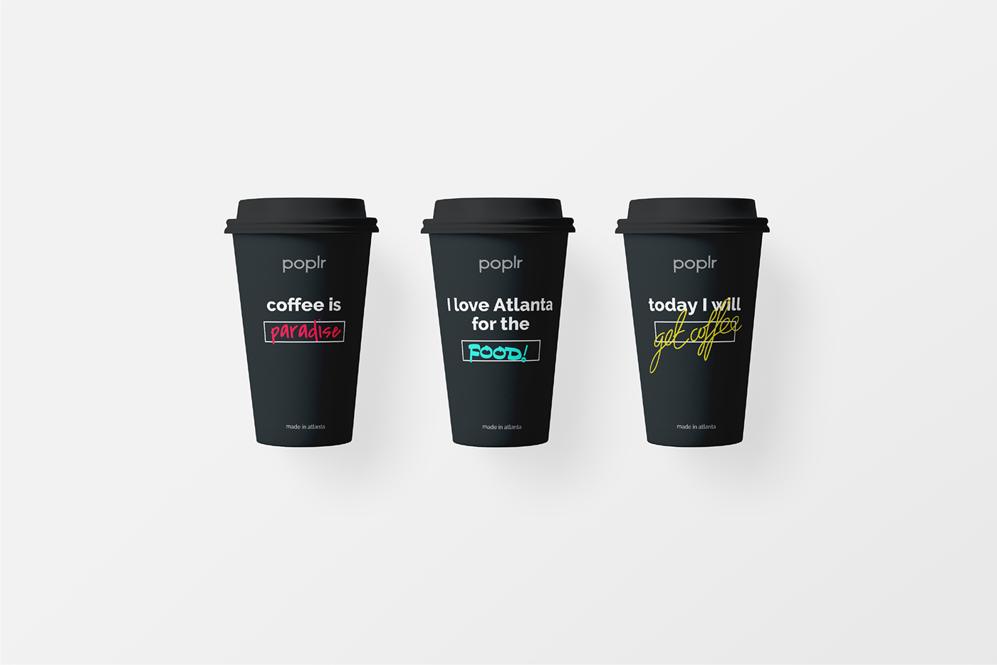 branding  monochrome Retail identity Minimalism design pop-up Coffee store minimal