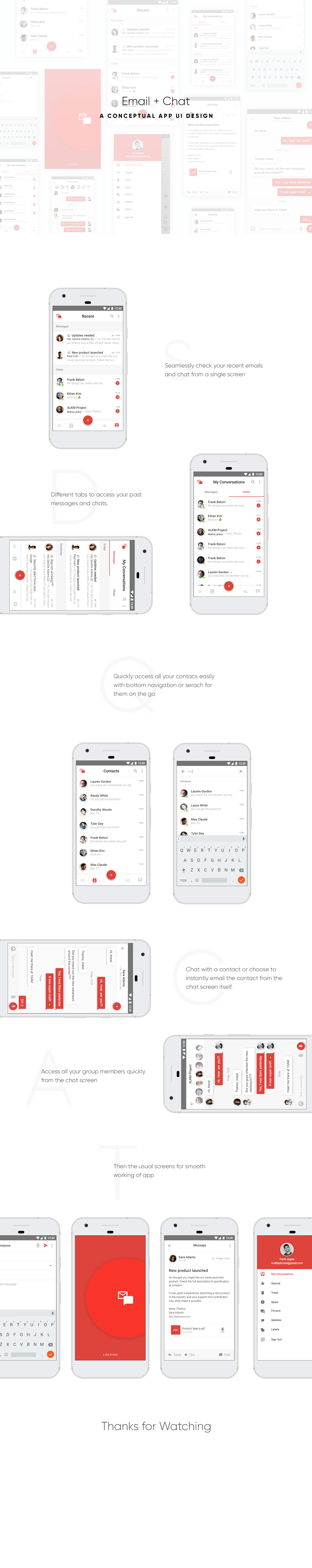 Chat-style interface client email Here's Google's