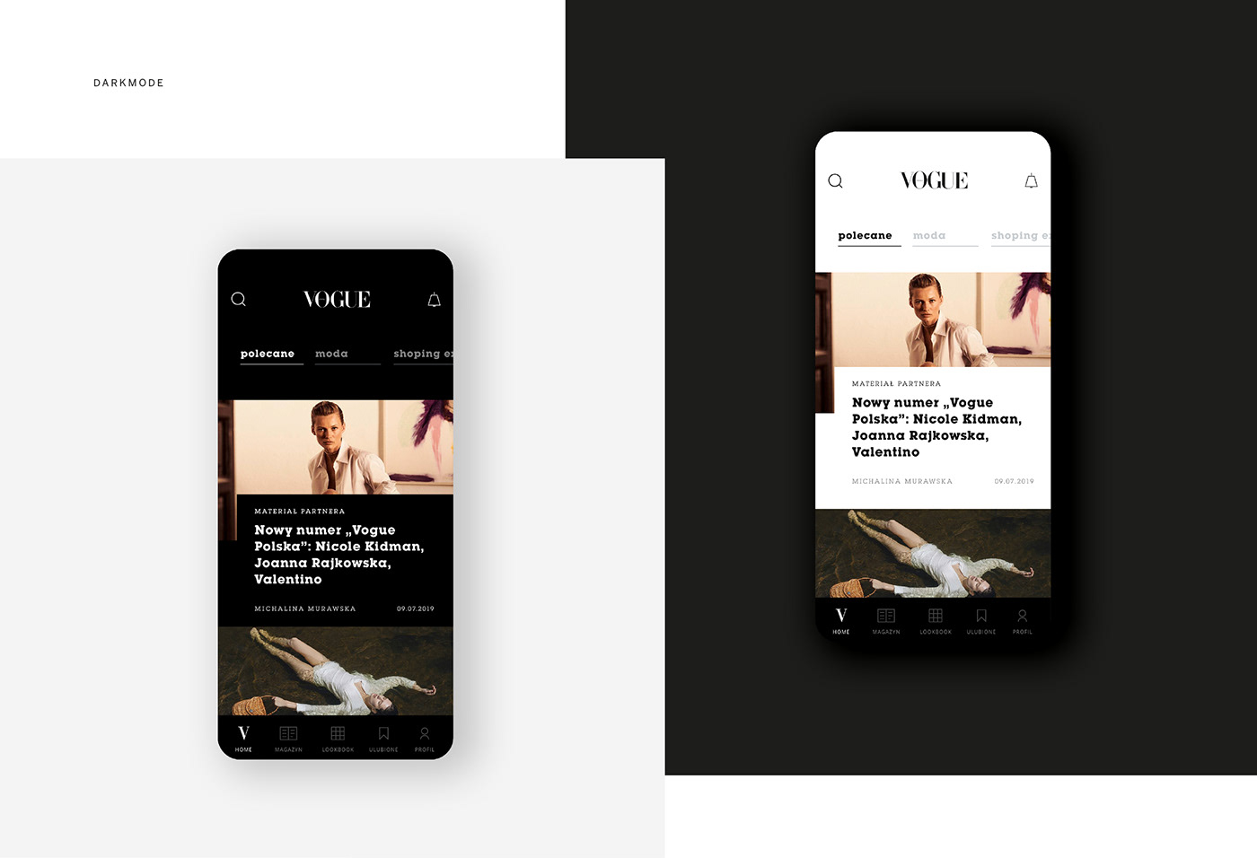 interaction Web app vogue Interface design Fashion  news ux UI