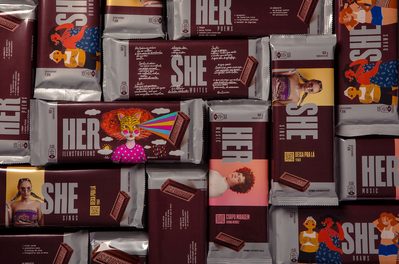 8m chocolate her hershe hersheys International Women's Day mulher Packaging she woman
