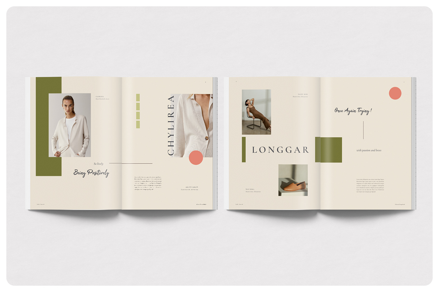 creative editorial design template feminine imagebook  Lookbook minimalist layout multipurpose ebook print design  professional photographer Tool used