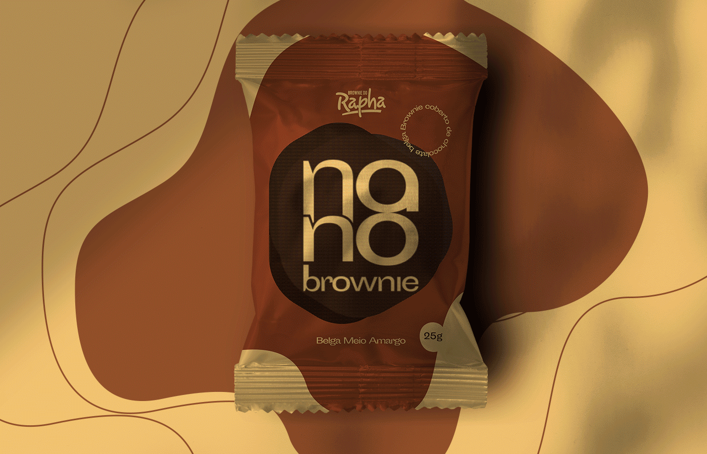 brand branding  brownie Candy chocolate graphic design  snack Food 