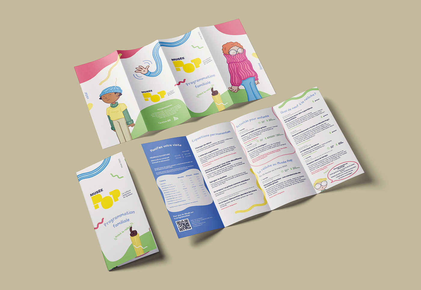 brochure children depliant enfant flyers Gatefold ILLUSTRATION  kids