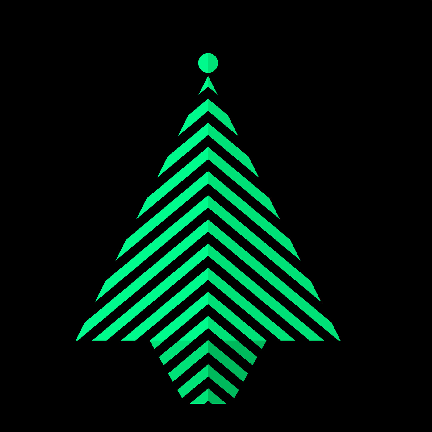 Christmas graphic design  minimal shapes ILLUSTRATION 