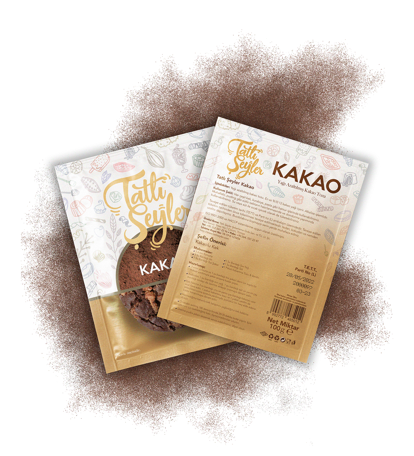 ambalaj branding  cacao colorful dessert graphic design  logo package Packaging Pudding