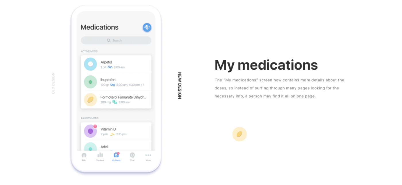 ios android medicare healthcare robot ux UI redesign digital design agca