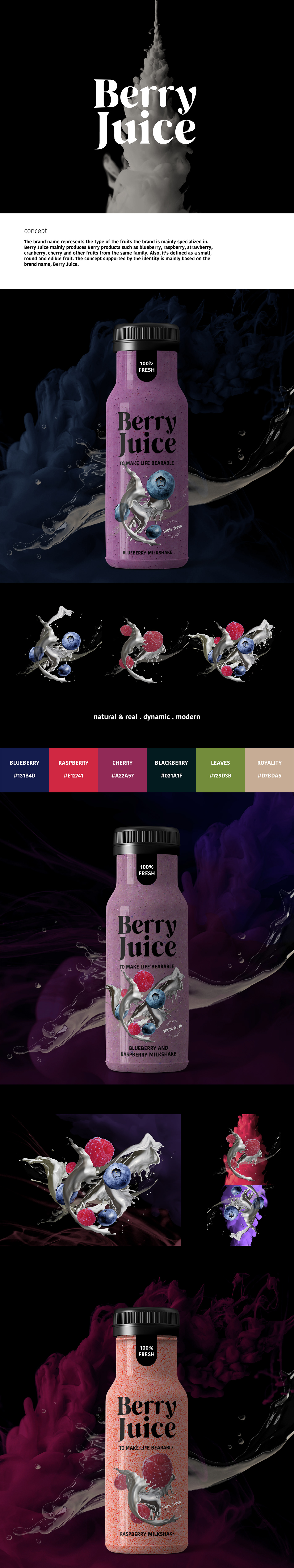 berry branding  creative Food  fruits healthy juice Juicebranding Packaging power