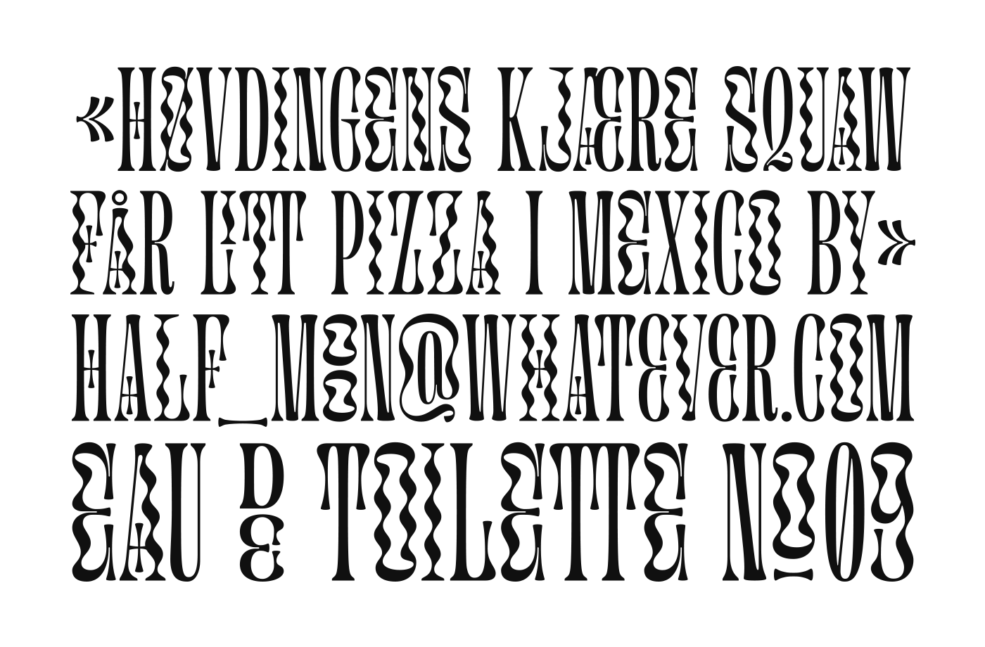 font type Typeface typography   Display experimental Opentype Headline serif art nouveau