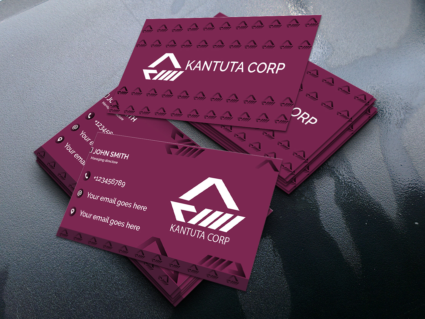 card corporate modern print design  Layout