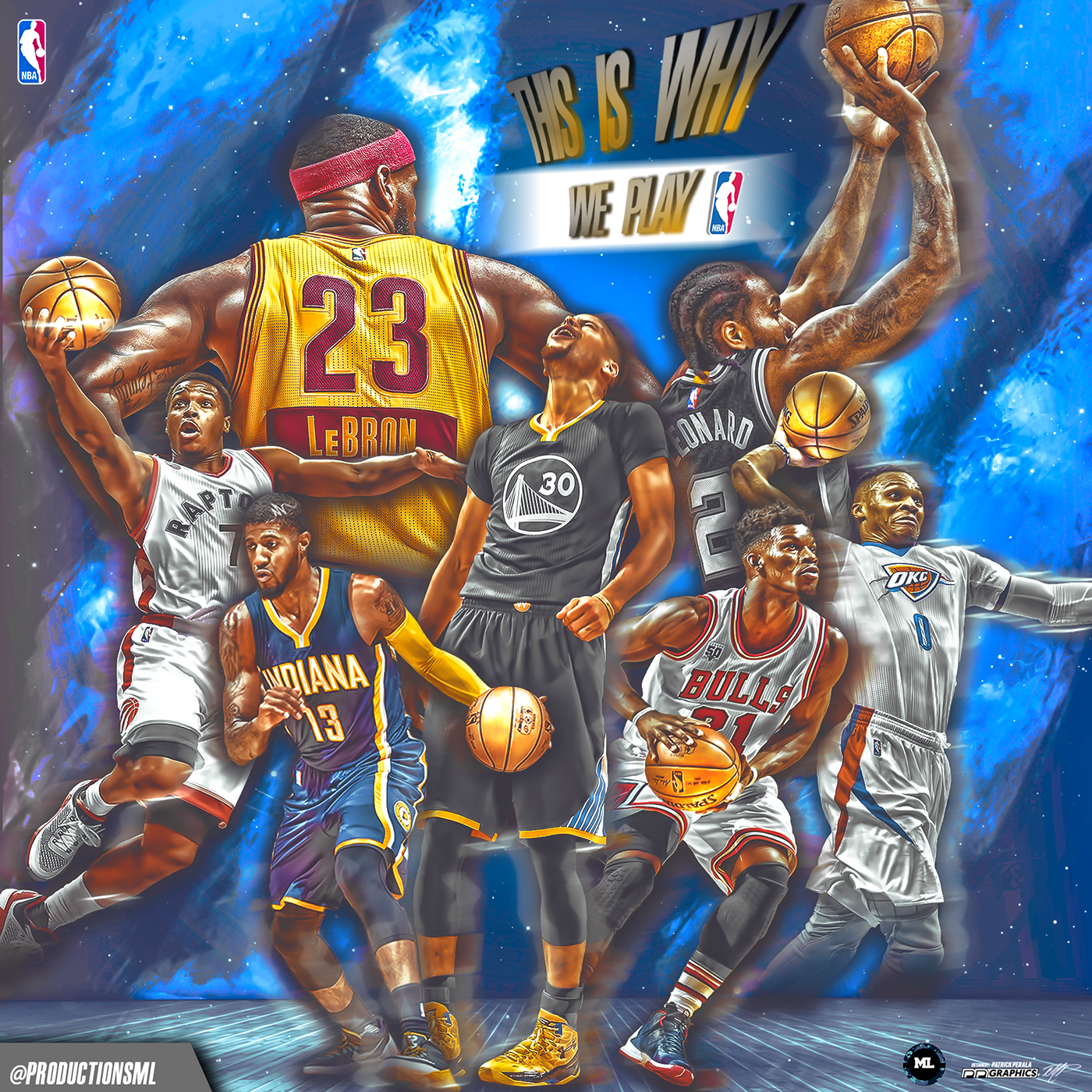 NBA Nike basketball artwork