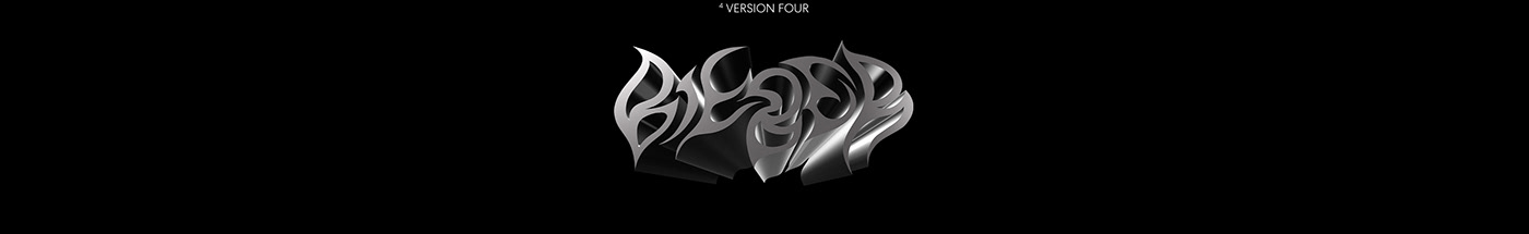 3D lettering changes tour chromatic Chrome Type identity justin bieber logo Logo Design type design