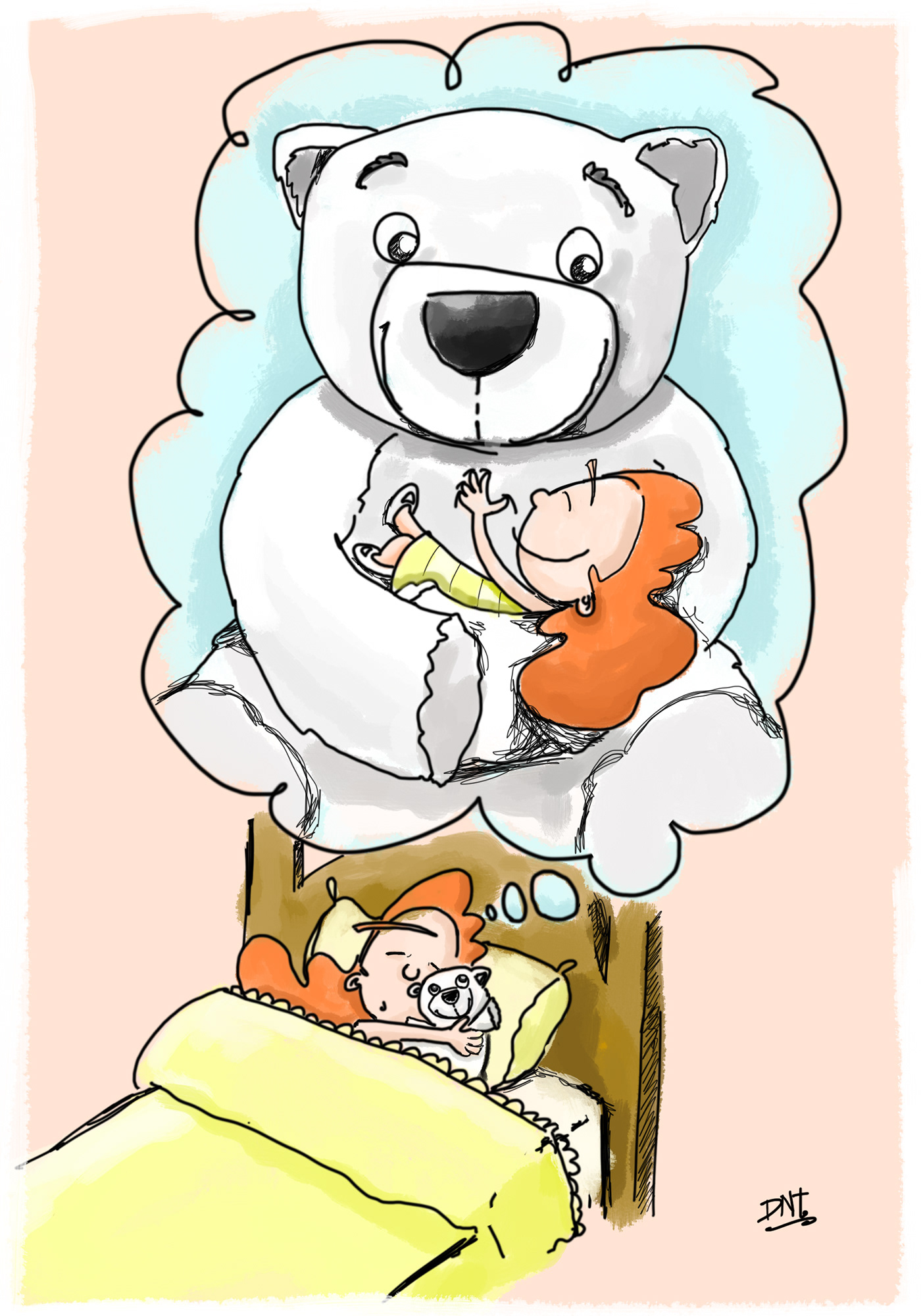 goodnight juguete toy attachment digital illustration ilustration ilustracion dibujo apego buenasnoches