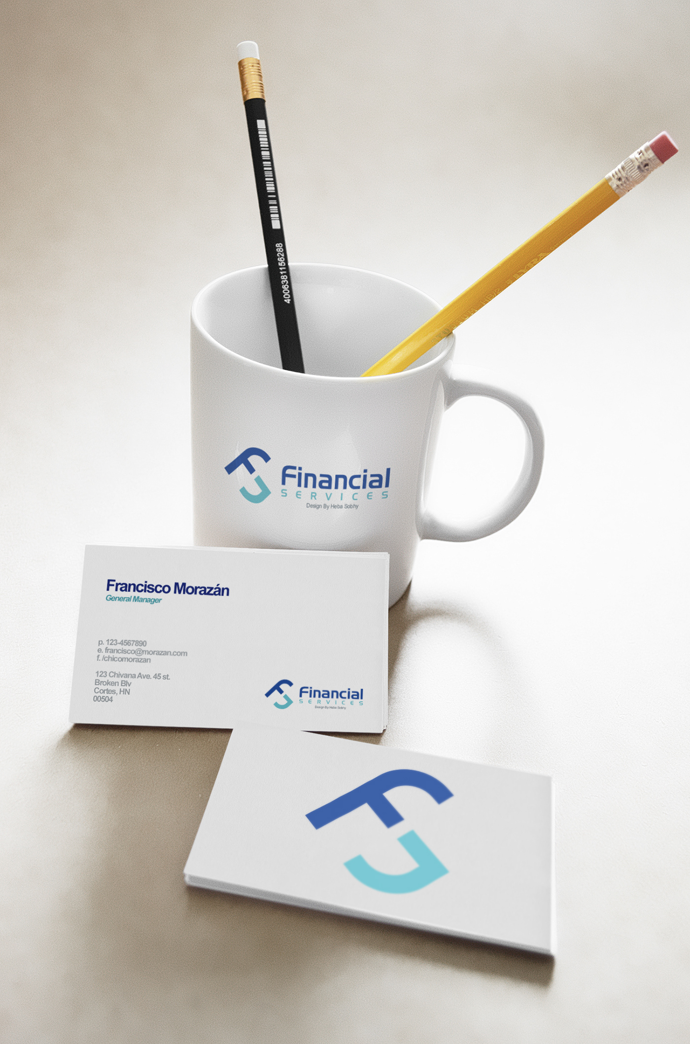 art business card creative logo FS DESIGN FS Letter letter design mug design