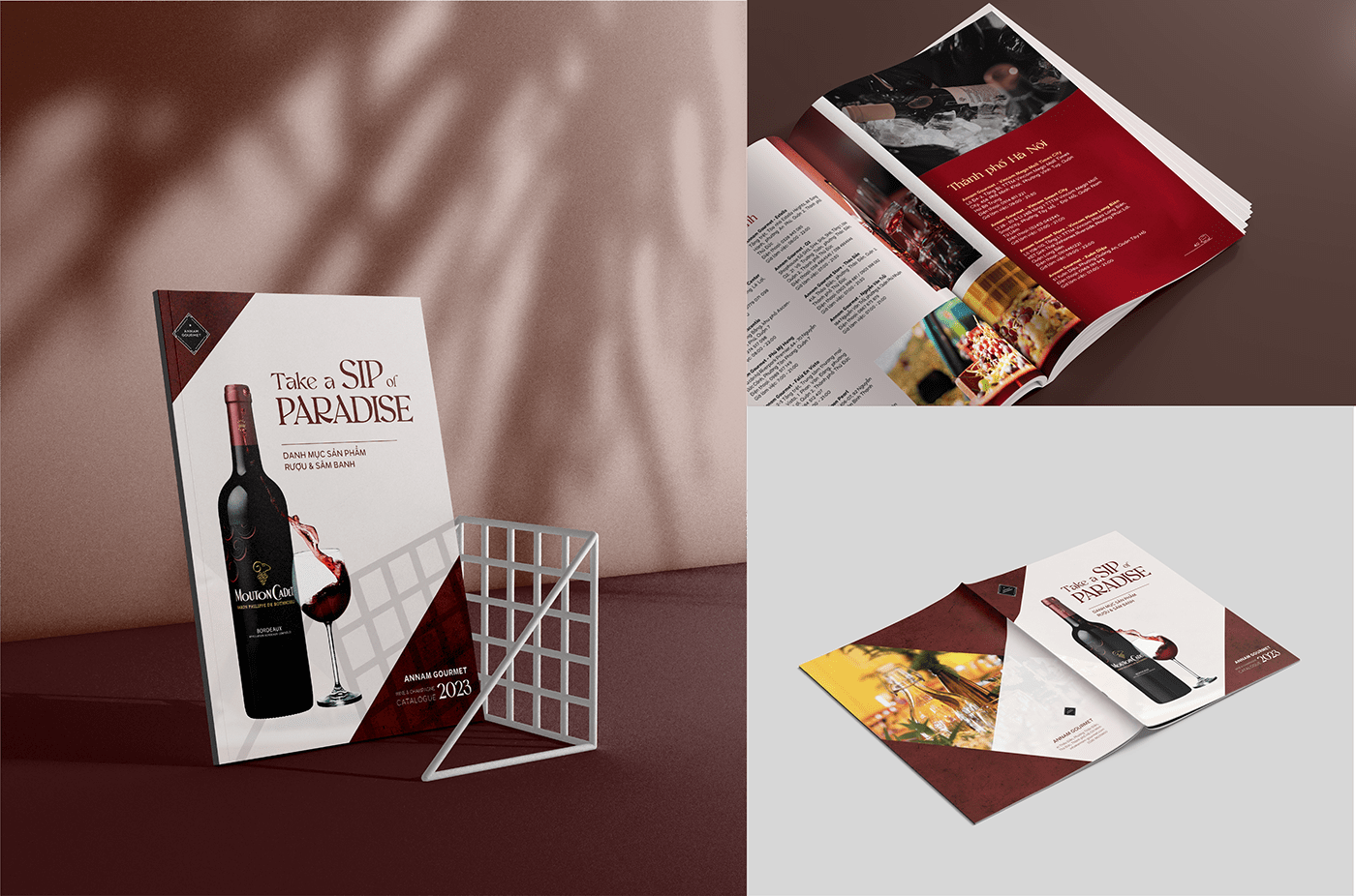 catalog Catalogue book InDesign wine Champagne