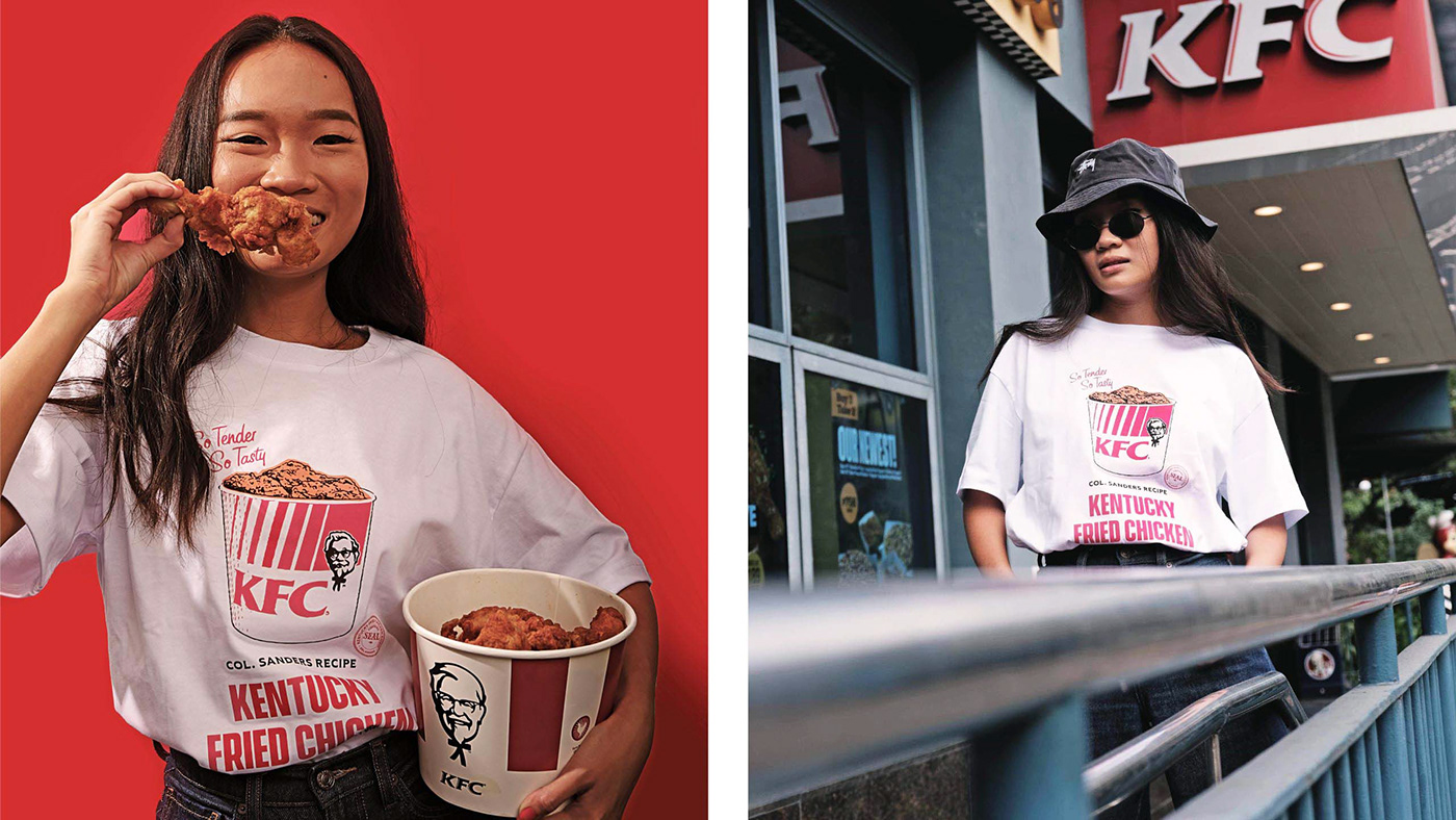 Clothing fried chicken KFC merchandise New York philippines streetwear T Shirt Thailand