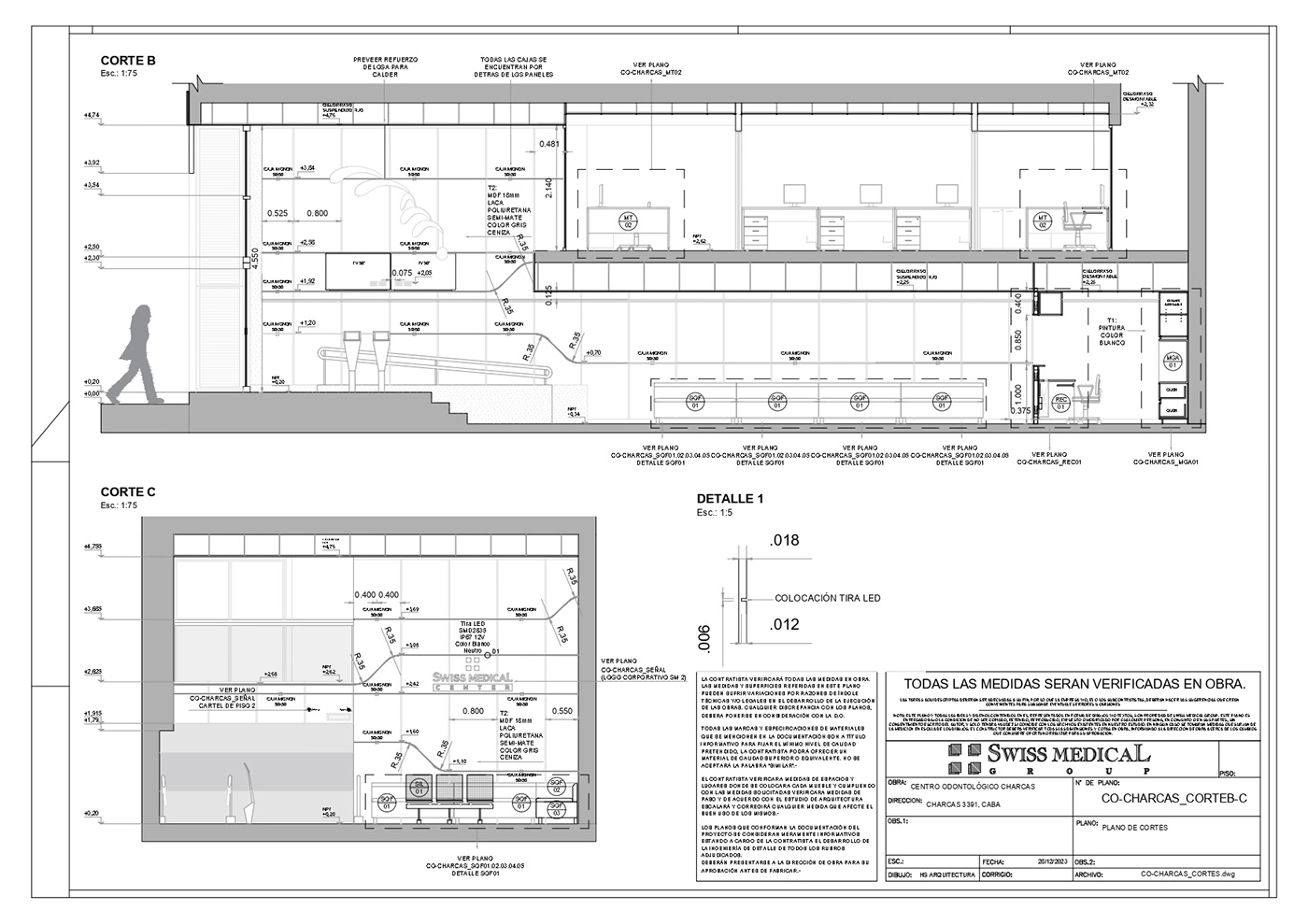 arquitectura remodelacion diseño interior Documentación Ejecutiva swiss medical