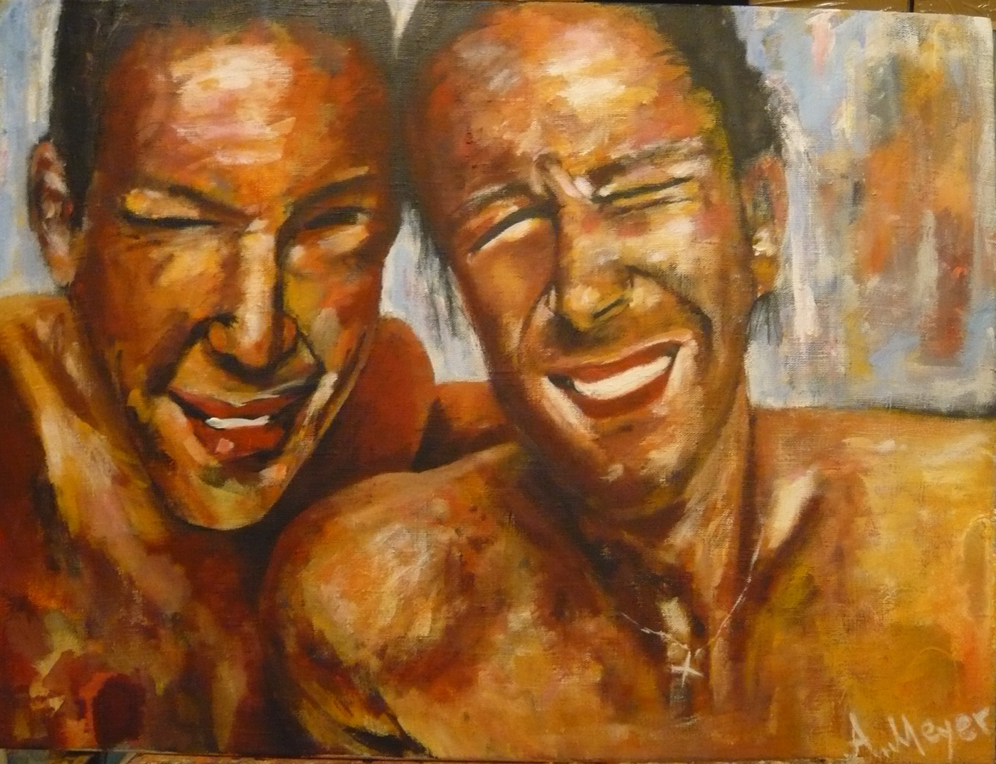 acrylic acrylic painting art couple kunst painting   portrait telaviv  мистецтво портрет