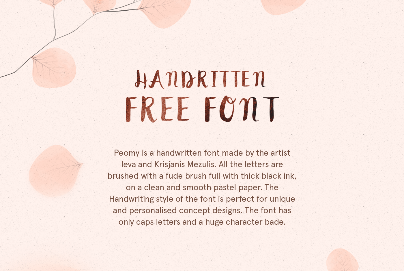 freebie Free font font free Script brush hand writing handwritten wildtype branding 