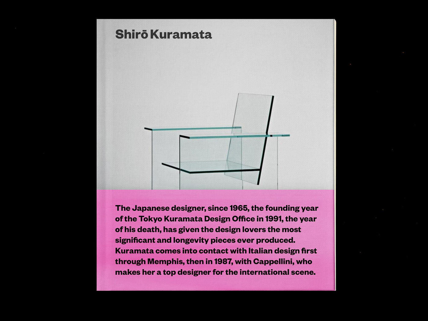 Shirō Kuramata (倉 November 29 1934 - February 1991) was a Japanese designer. it is considered one of shiro kuramata japanese designer Modern Design