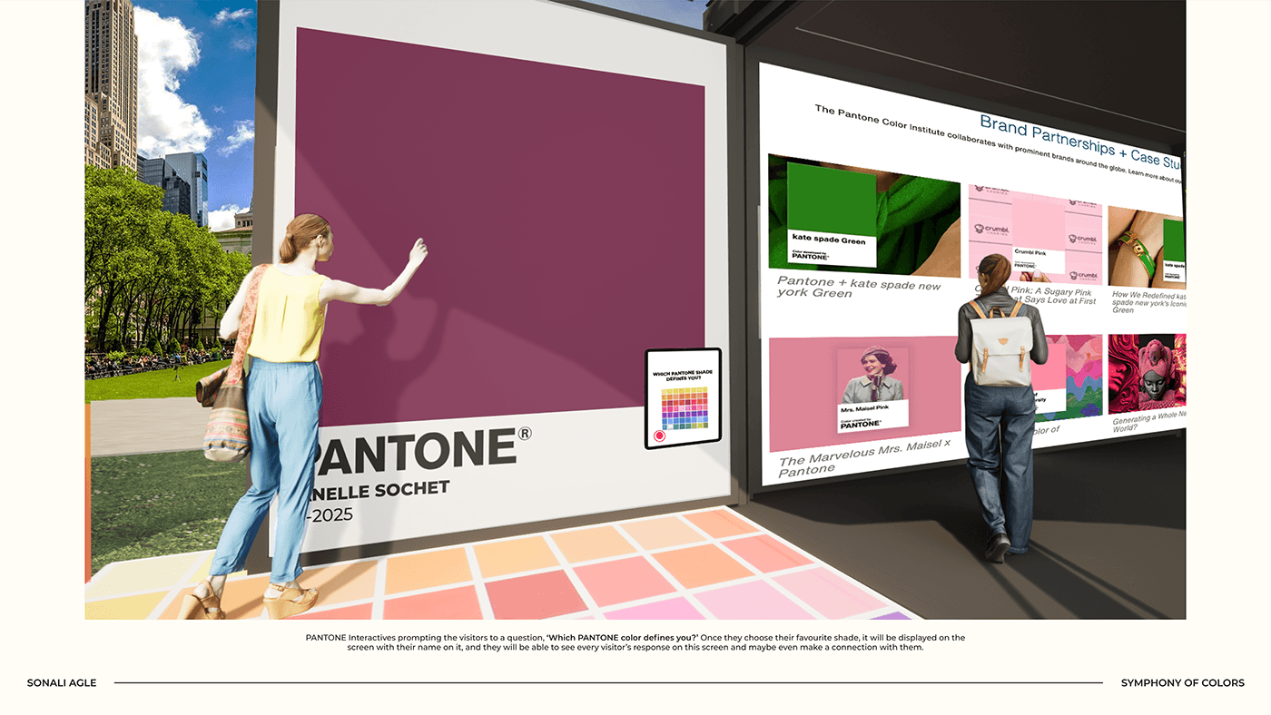 immersive experience Immersive Design Thesis Project Space design experience design visual design Apple Music pantone synesthesia New York