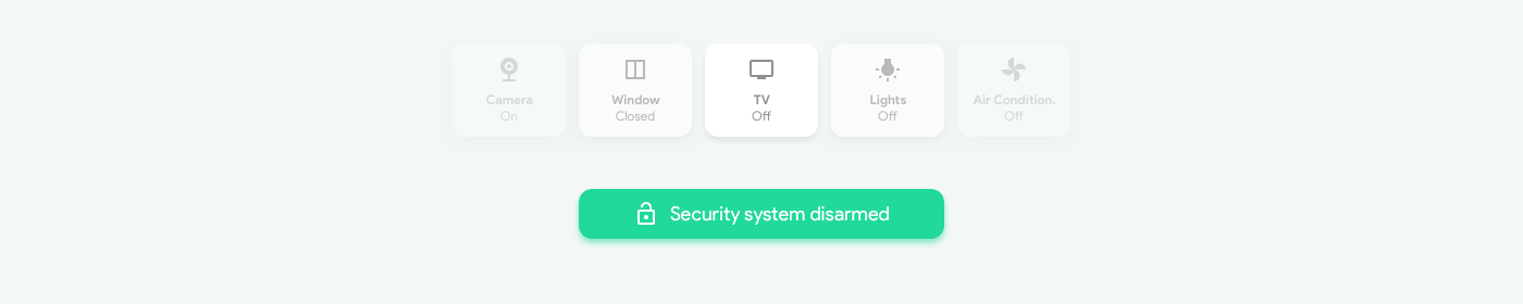 UI ux IoT app animation  smarthome ios android mobile security