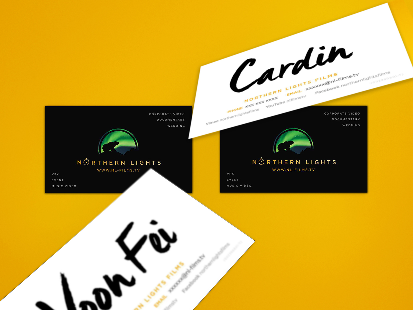 namecard business card invoice quotation Layout print films northernlightsfilms