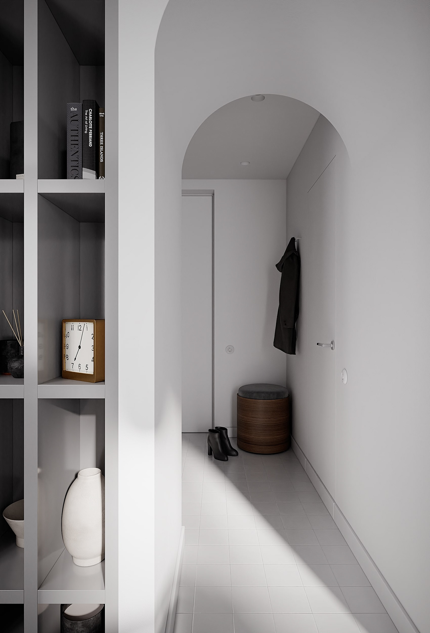 architecture design Interior Render Style apartments CGart Designproject visualization White